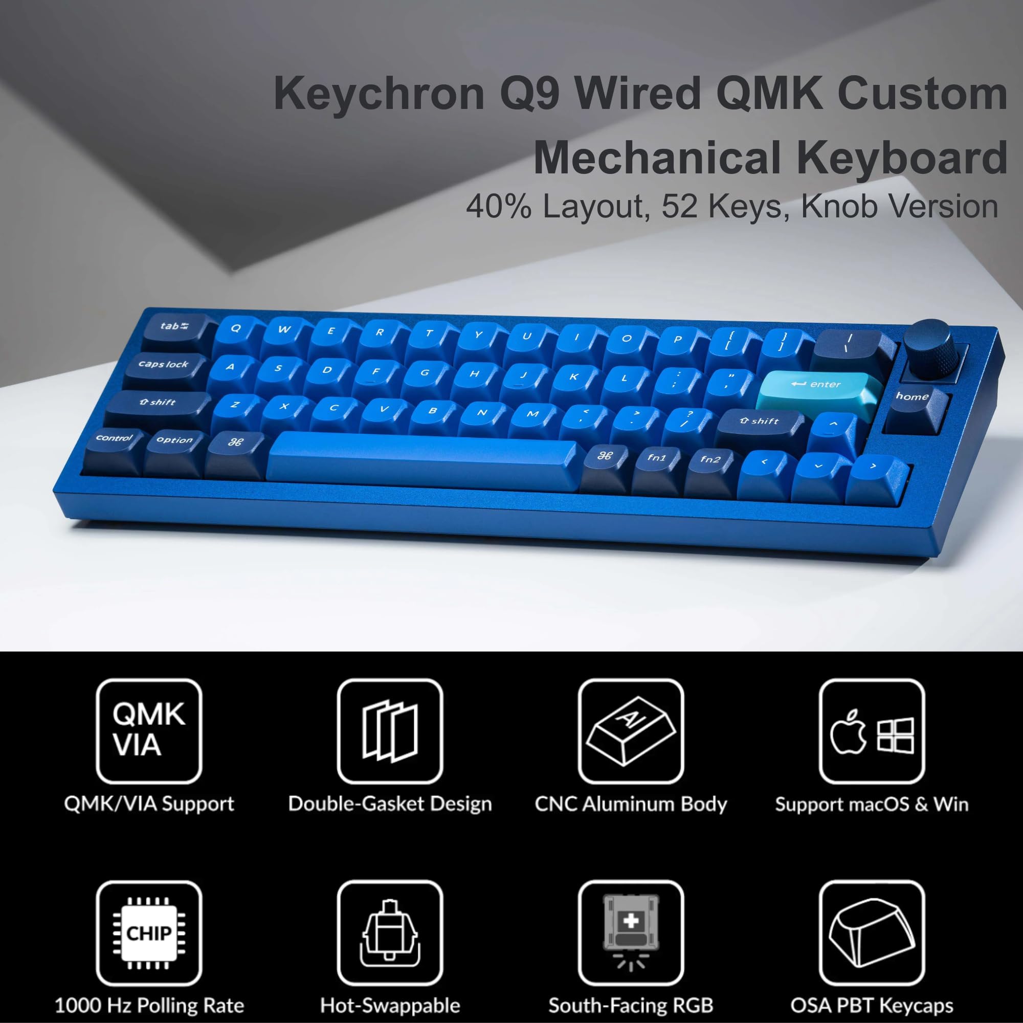 Amazon.co.jp: Keychron Q9 52キー 40%レイアウト メカニカル